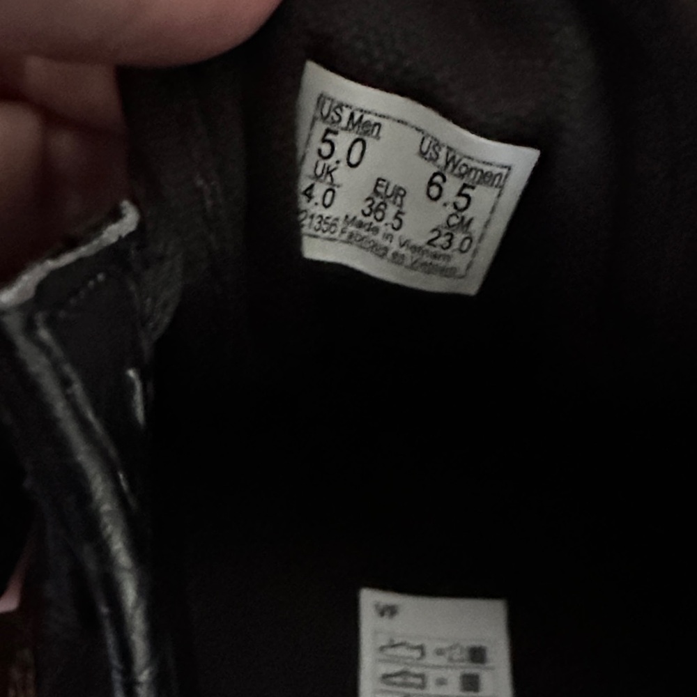Vans Women's Black and Leopard Sneakers - Picture 4 of 4